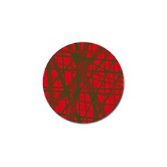 Red Pattern Golf Ball Marker (10 Pack) by Valentinaart