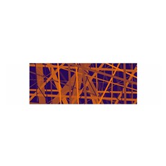 Blue And Orange Pattern Satin Scarf (oblong)