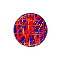 Orange And Blue Pattern Hat Clip Ball Marker (10 Pack) by Valentinaart
