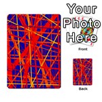 Orange and blue pattern Multi-purpose Cards (Rectangle)  Front 9