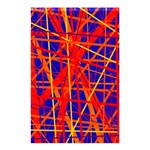 Orange and blue pattern Shower Curtain 48  x 72  (Small)  Curtain(48  X 72 ) - 42.18 x64.8  Curtain(48  X 72 )