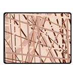 Brown pattern Fleece Blanket (Small) 50 x40  Blanket Front