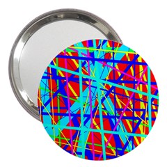 Colorful Pattern 3  Handbag Mirrors by Valentinaart