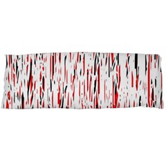 Red, Black And White Pattern Body Pillow Case (dakimakura) by Valentinaart