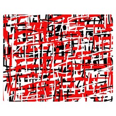 Red, White And Black Pattern Double Sided Flano Blanket (medium) 