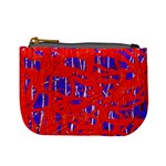 Blue and red pattern Mini Coin Purses Front