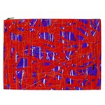 Blue and red pattern Cosmetic Bag (XXL)  Front