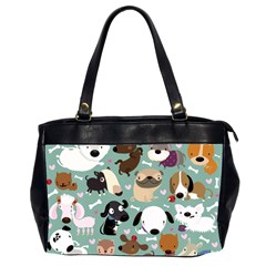 Dog Pattern Office Handbags (2 Sides)  by Mjdaluz