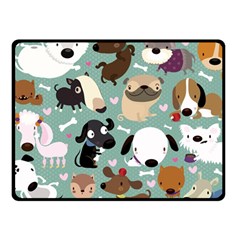 Dog Pattern Fleece Blanket (small) by Mjdaluz