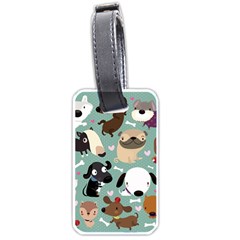 Dog Pattern Luggage Tags (two Sides) by Mjdaluz