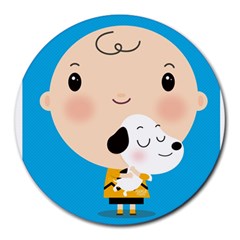 Snoopy Round Mousepads by Mjdaluz