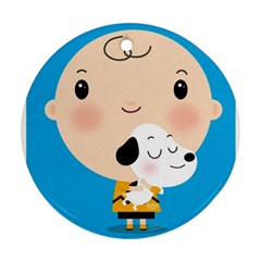 Snoopy Ornament (round)  by Mjdaluz