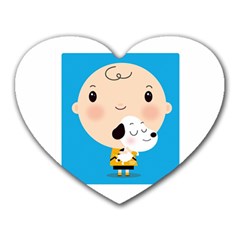 Snoopy Heart Mousepads by Mjdaluz