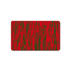 Red And Green Pattern Magnet (name Card)