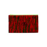 Red and green pattern Cosmetic Bag (XS) Front