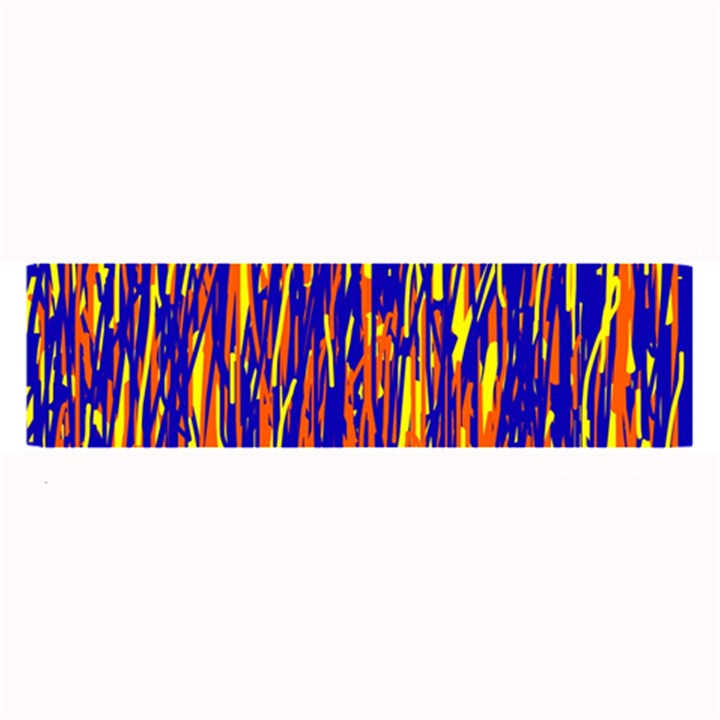 Orange, blue and yellow pattern Large Bar Mats