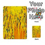 Yellow pattern Multi-purpose Cards (Rectangle)  Back 19