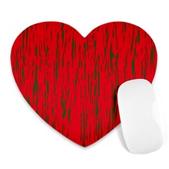 Decorative red pattern Heart Mousepads