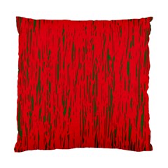 Decorative Red Pattern Standard Cushion Case (two Sides)