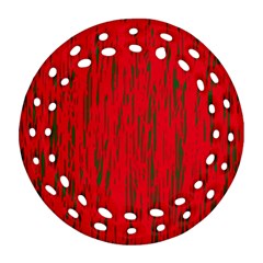 Decorative red pattern Ornament (Round Filigree) 