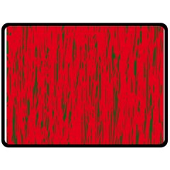 Decorative red pattern Double Sided Fleece Blanket (Large) 