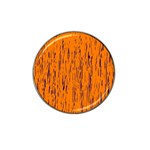 Orange pattern Hat Clip Ball Marker (4 pack) Front