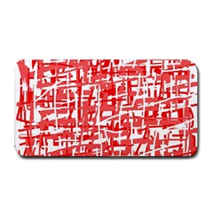 Red Decorative Pattern Medium Bar Mats by Valentinaart