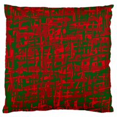 Green And Red Pattern Standard Flano Cushion Case (one Side) by Valentinaart