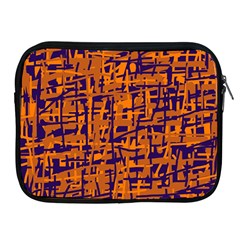 Blue And Orange Decorative Pattern Apple Ipad 2/3/4 Zipper Cases by Valentinaart