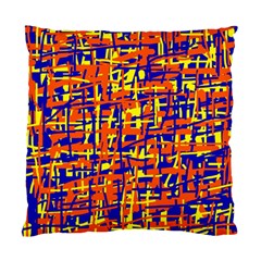 Orange, Blue And Yellow Pattern Standard Cushion Case (one Side)