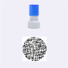 Orange, Blue And Yellow Pattern Rubber Round Stamps (small) by Valentinaart