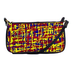 Red, Yellow And Blue Pattern Shoulder Clutch Bags by Valentinaart
