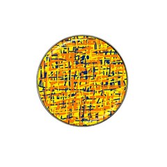 Yellow, Orange And Blue Pattern Hat Clip Ball Marker (10 Pack) by Valentinaart