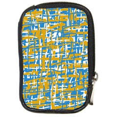 Blue And Yellow Elegant Pattern Compact Camera Cases by Valentinaart