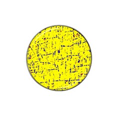 Yellow Summer Pattern Hat Clip Ball Marker (4 Pack) by Valentinaart