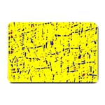 Yellow summer pattern Small Doormat  24 x16  Door Mat