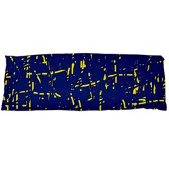 Deep blue and yellow pattern Body Pillow Case (Dakimakura)