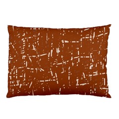 Brown Elelgant Pattern Pillow Case by Valentinaart