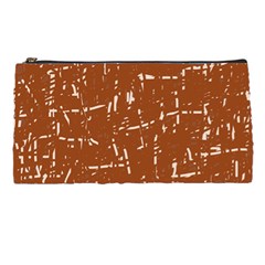 Brown Elelgant Pattern Pencil Cases by Valentinaart