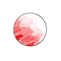 Red Pattern Hat Clip Ball Marker by Valentinaart