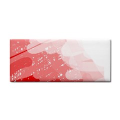 Red Pattern Hand Towel by Valentinaart