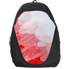 Red Pattern Backpack Bag by Valentinaart