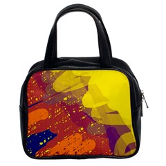 Colorful Abstract Pattern Classic Handbags (2 Sides) by Valentinaart