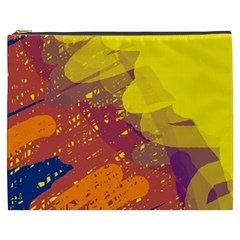 Colorful Abstract Pattern Cosmetic Bag (xxxl)  by Valentinaart