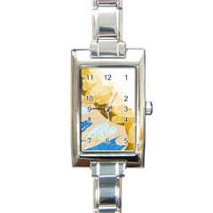 Artistic Pastel Pattern Rectangle Italian Charm Watch by Valentinaart