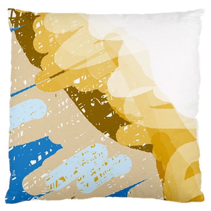 Artistic pastel pattern Large Cushion Case (One Side)
