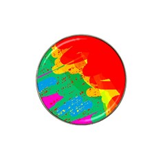 Colorful Abstract Design Hat Clip Ball Marker by Valentinaart