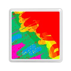 Colorful Abstract Design Memory Card Reader (square)  by Valentinaart