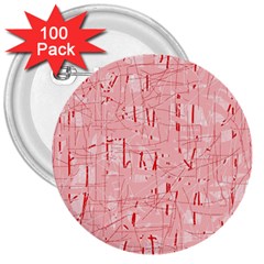 Elegant Pink Pattern 3  Buttons (100 Pack)  by Valentinaart