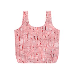 Elegant Pink Pattern Full Print Recycle Bags (s)  by Valentinaart